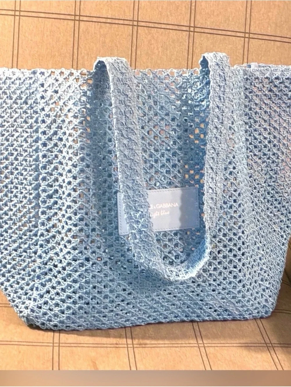 Summer must !Last one remaining !Dolce & Gabbana Light Blue Large Tote